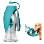 Portable Dog Travel Water Bottle – Leak-Proof Pet Drinking Bottle with Built-In Bowl