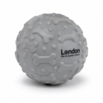 Durable Rubber Dog Chew Ball with Bone Texture | Non-Toxic Interactive Pet Toy | London Pet & Garden Centre - Image 4