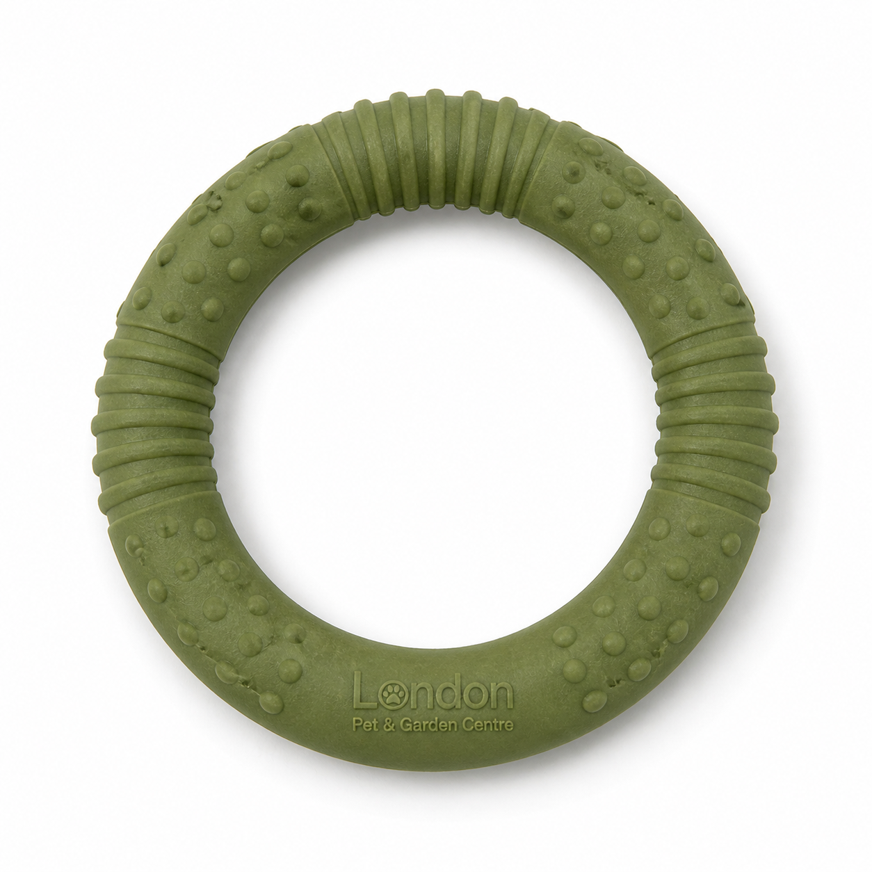 ChatGPT Image May 4, 2026, 05_58_30 PM Durable Rubber Dog Ring Toy | Chew Resistant Training & Fetch Ring | Teeth Cleaning Interactive Toy | London Pet & Garden Centre - Image 1
